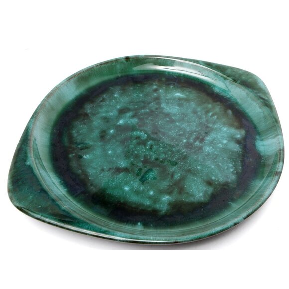Vintage BMP Blue Mountain Pottery Large Serving Plate Platter Drip Glaze Blue - Picture 1 of 7